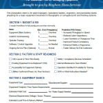 Capital Equipment Prep Sheet